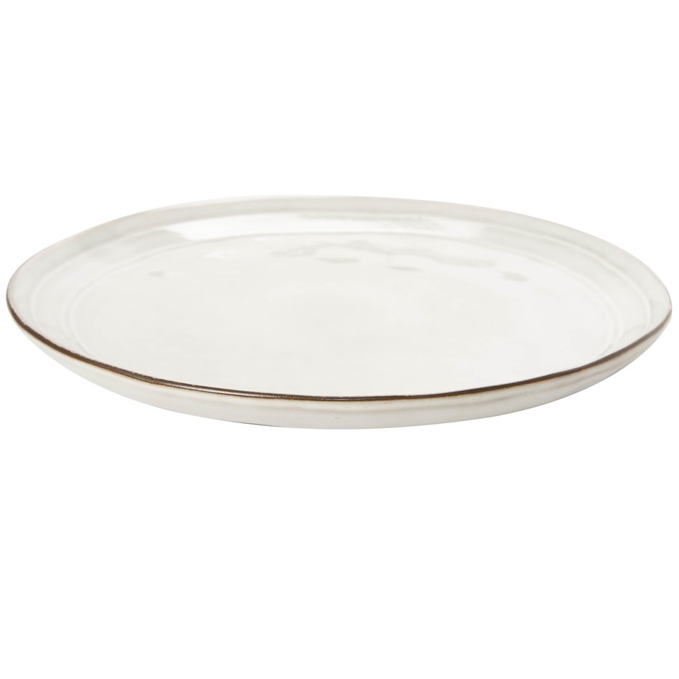 Dinner plate Flower, grey, D26cm