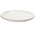 Dinner plate Flower, grey, D26cm