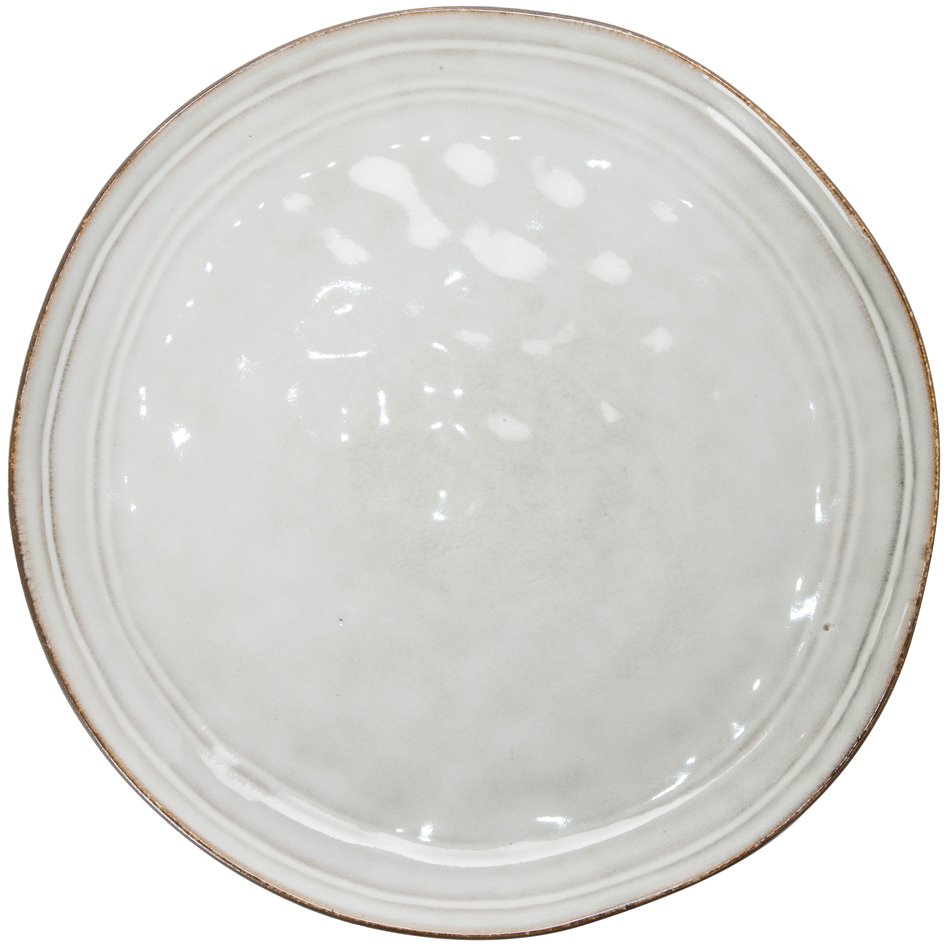 Десертная тарелка  Flower, серый цвет, D22cm