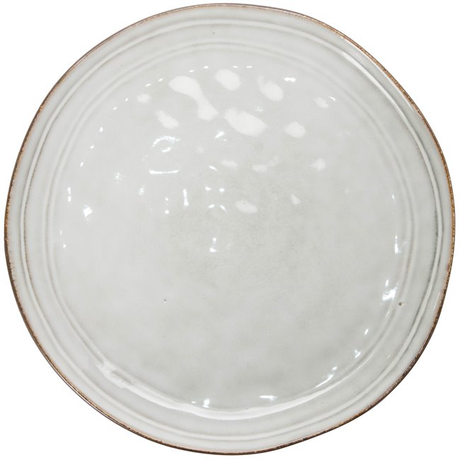 Dessert plate Flower, grey, D22cm