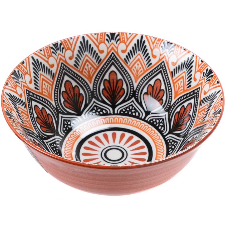 Bowl Mandala, orange, H7.1cm, D15cm