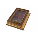 Jewellery box Tammela, golden/ red, 27x20.5x7.5cm