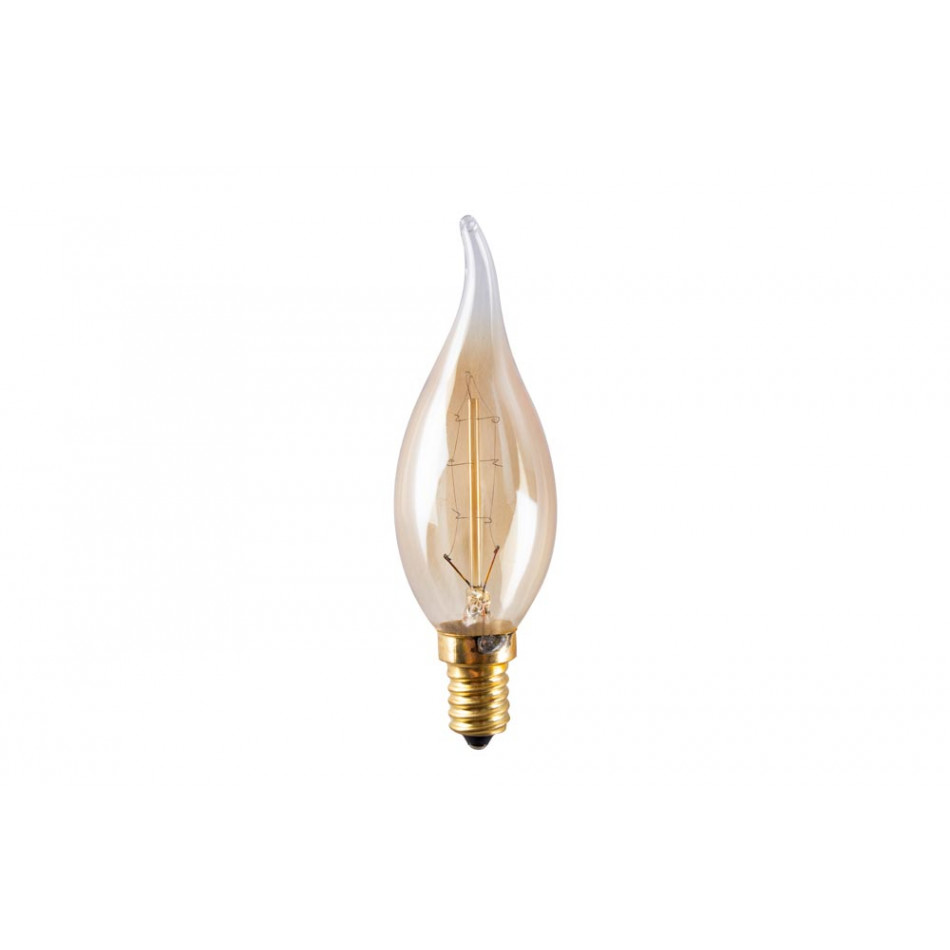 Edisson bulb Flame Amber, 25W E14, H-11.5cm, D-3.5cm