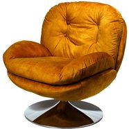 Leisure chair Vanesa, vintage gold 15, 80.7x83.7x83.7cm