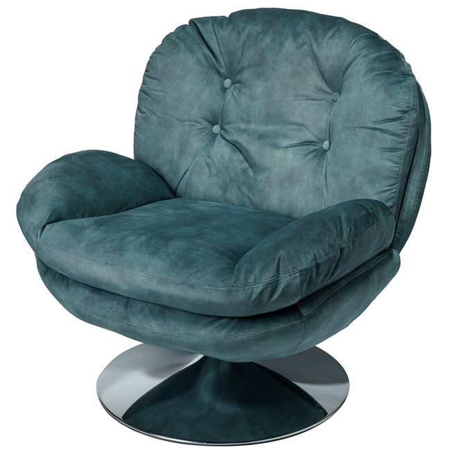 Кресло для отдыха Vanesa, зеленое 16, 80.7x83.7x83.7cm