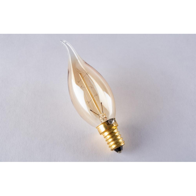 Ретро-лампа Эдисона Flame Amber, 25W E14, H-11.5cm, D-3.5cm