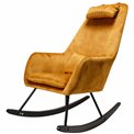 Rocking chair Amberg, mustard,105x63x53cm, sēdv. H46cm