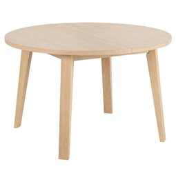 Dining table Alina, oak veneer, D120cm, H75 cm