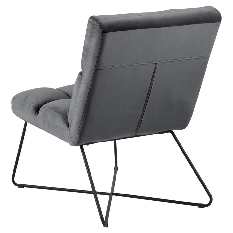 Кресло Alda, темно-серый, H90x62x86см, высота сиденья 48см