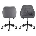 Office chair Arook, dark grey, H88.5x59x58.5cm, seat height 46-55cm