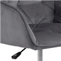 Office chair Arook, dark grey, H88.5x59x58.5cm, seat height 46-55cm