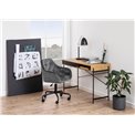 Office chair Arook, dark grey, H88.5x59x58.5cm, seat height 46-55cm