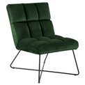 Кресло Alda, зеленый, H90x62x86см, высота сиденья 48см