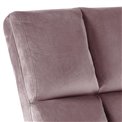 Lounge chair Alda, dusty rose, H90x62x86cm, seat height 48cm