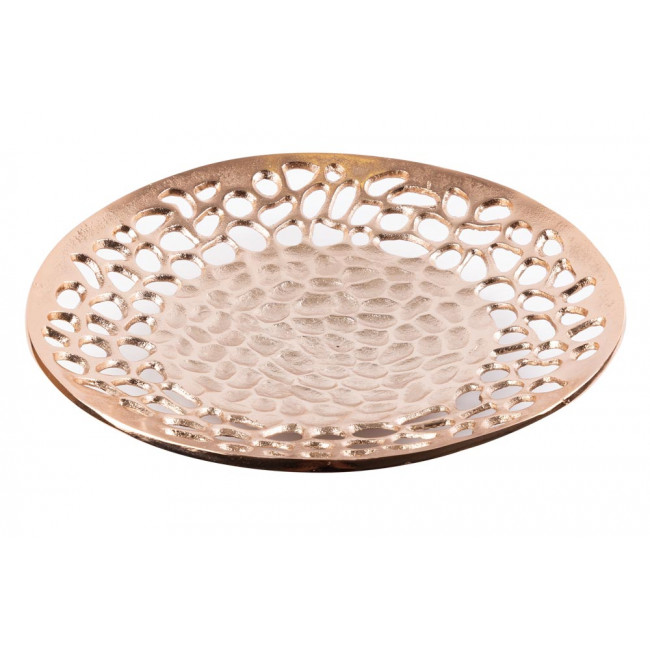 Decorative bowl Vidago, copper color, D39cm