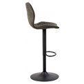 Bar stool Anomi, set of 2 pcs, anthracite, H116x45.5x50.5cm, seat height 62-83cm