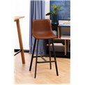 Барный стул Aragon, комплект из 2 шт., коричневый, H103x46.5x50см, высота сиденья 76см