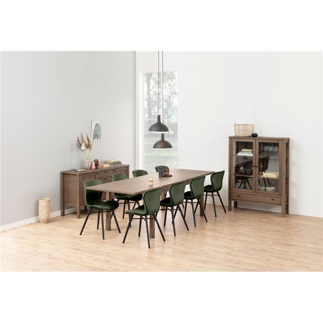 Dining chair Atilde, set of 2 pcs, green, H82.5x47x53cm, seat height 46cm