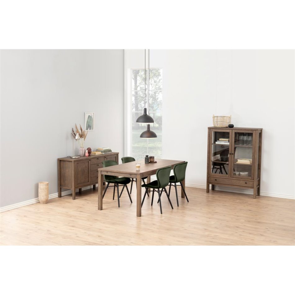 Dining chair Atilde, set of 2 pcs, green, H82.5x47x53cm, seat height 46cm