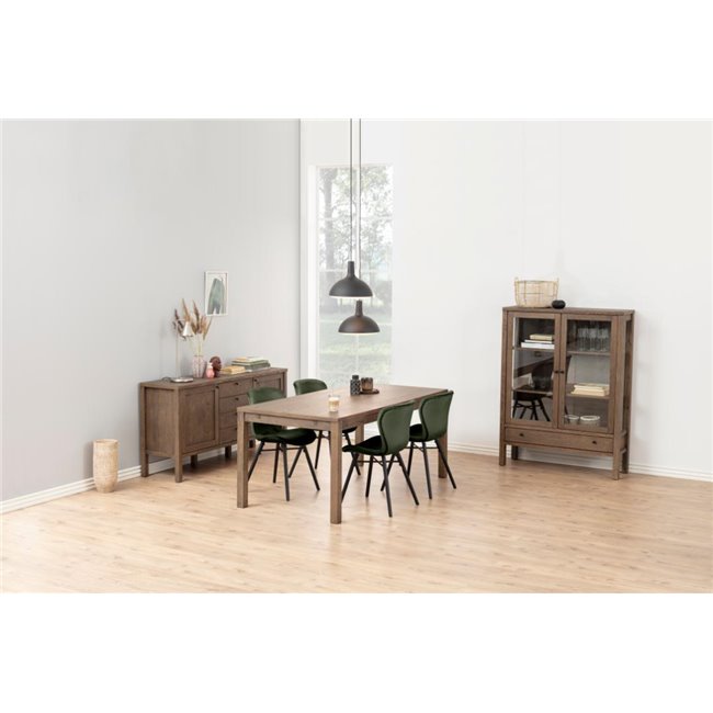 Dining chair Atilde, set of 2 pcs, green, H82.5x47x53cm, seat height 46cm