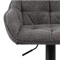 Барный стул Arook, комплект из 2 шт., антрацитовый цвет, H109x52x52см, высота сиденья 63-84см
