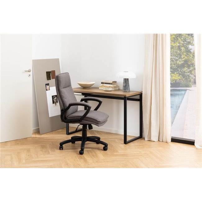 Офисное кресло Acbraid, серый-коричневый, H115x67x69.5см, высота сиденья 48-57см
