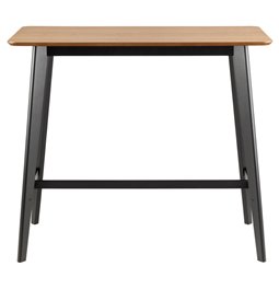 Bar table Aroxby, oak veneer, H105x120x60cm