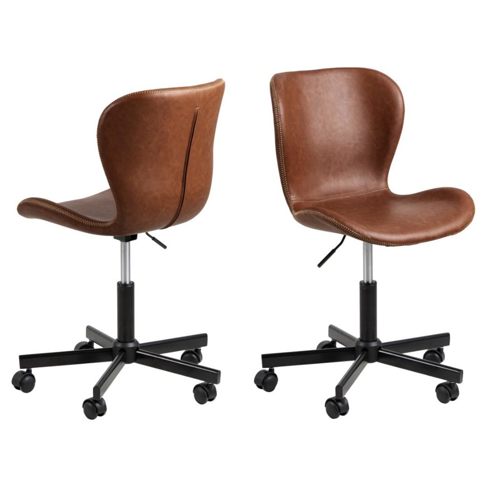 Офисное кресло Atilde , коричневый, H87x55x54см, высота сиденья 44-51см