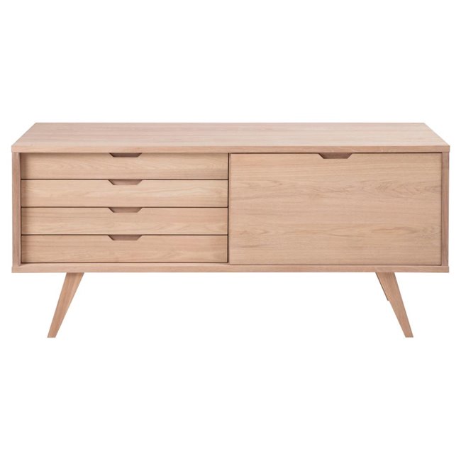 Sideboard Alina, oak veneer, H72x160x45cm