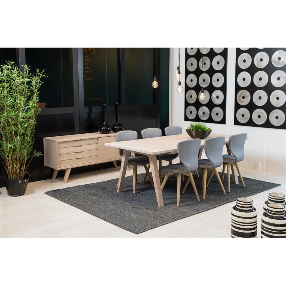 Sideboard Alina, oak veneer, H72x160x45cm