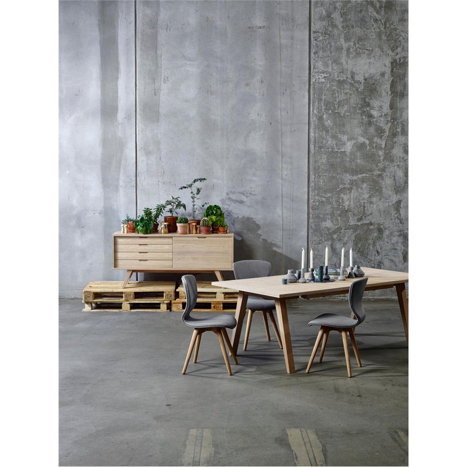 Sideboard Alina, oak veneer, H72x160x45cm