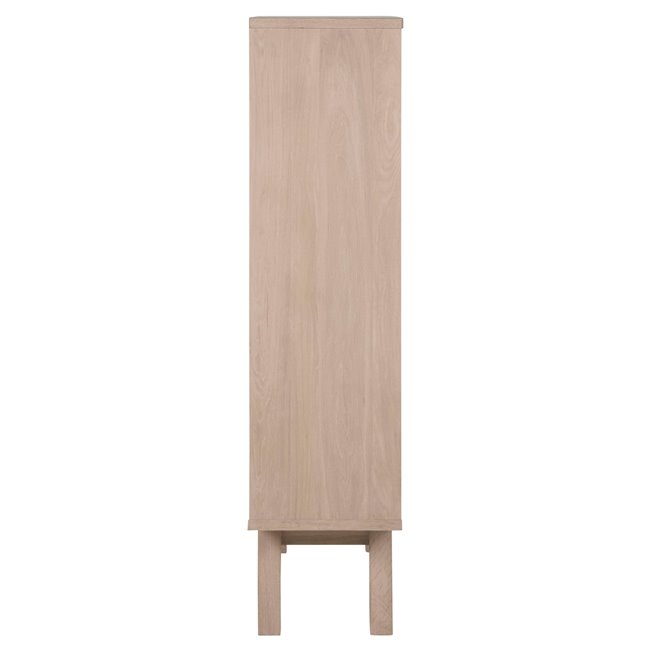 Display cabinet Alina, oak veneer, H145x72x36cm