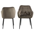 Dining chair Arook, set of 2 pcs, beige, H83x58x55cm, seat height 47cm