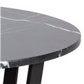 Dining table Ablo, black, D110cm, H75 cm