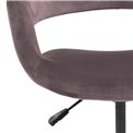 Office chair Argo, dusty rose, H87x56x54cm, seat height 42-54cm