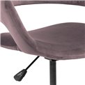 Office chair Argo, dusty rose, H87x56x54cm, seat height 42-54cm