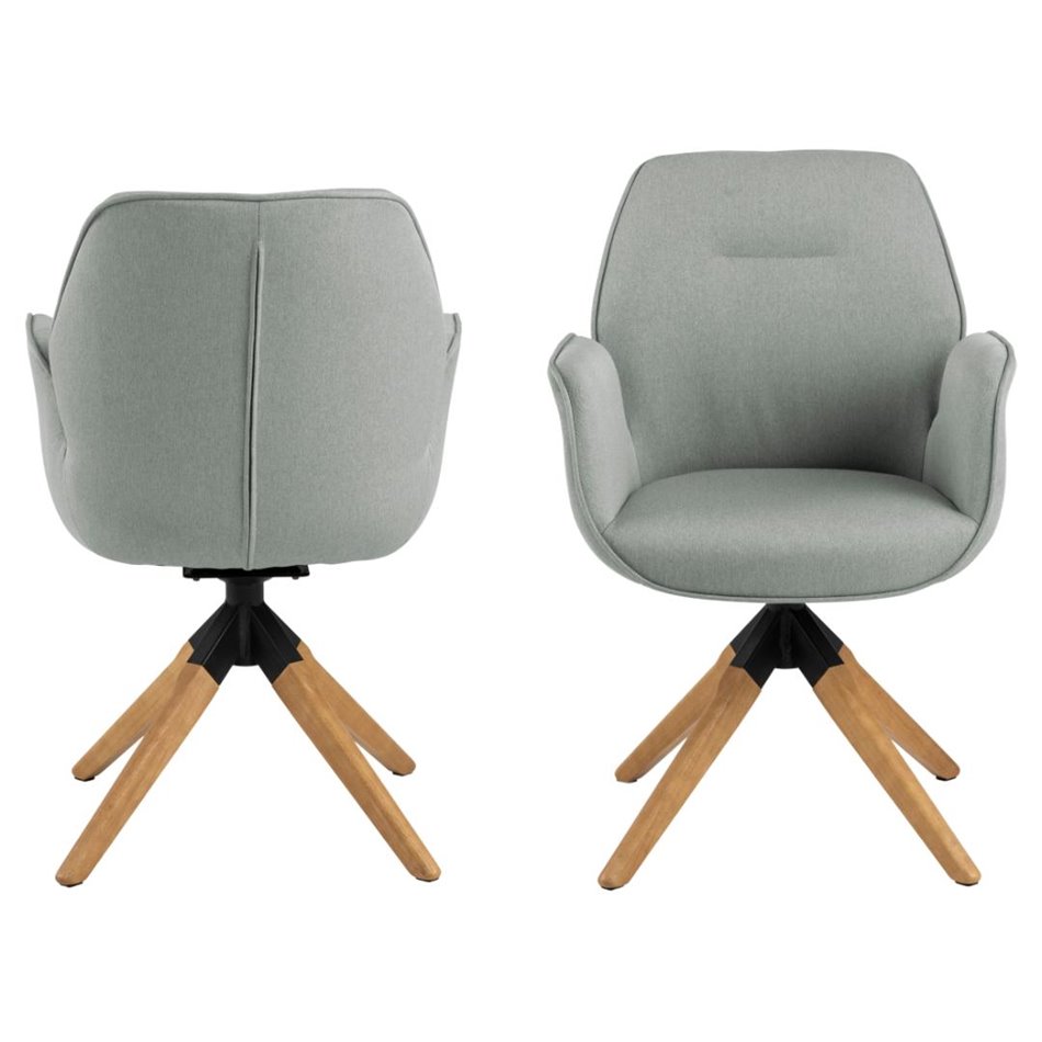 Dining chair Acura, light grey, H91x60.5x58.5cm, seat height 51cm