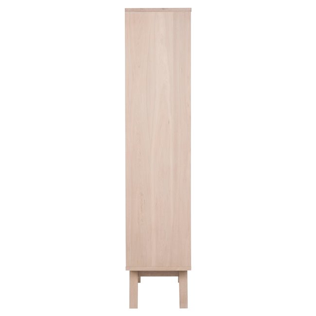Display cabinet Alina, oak veneer, H190x72x42cm