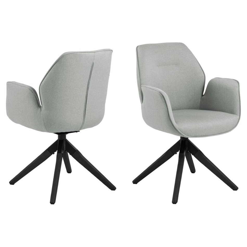 Обеденный стул Acura, светло-серый, H91x60.5x58.5см, высота сиденья 51см