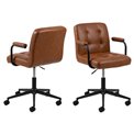 Office chair Acos, brown, H80-90cm, D55cm