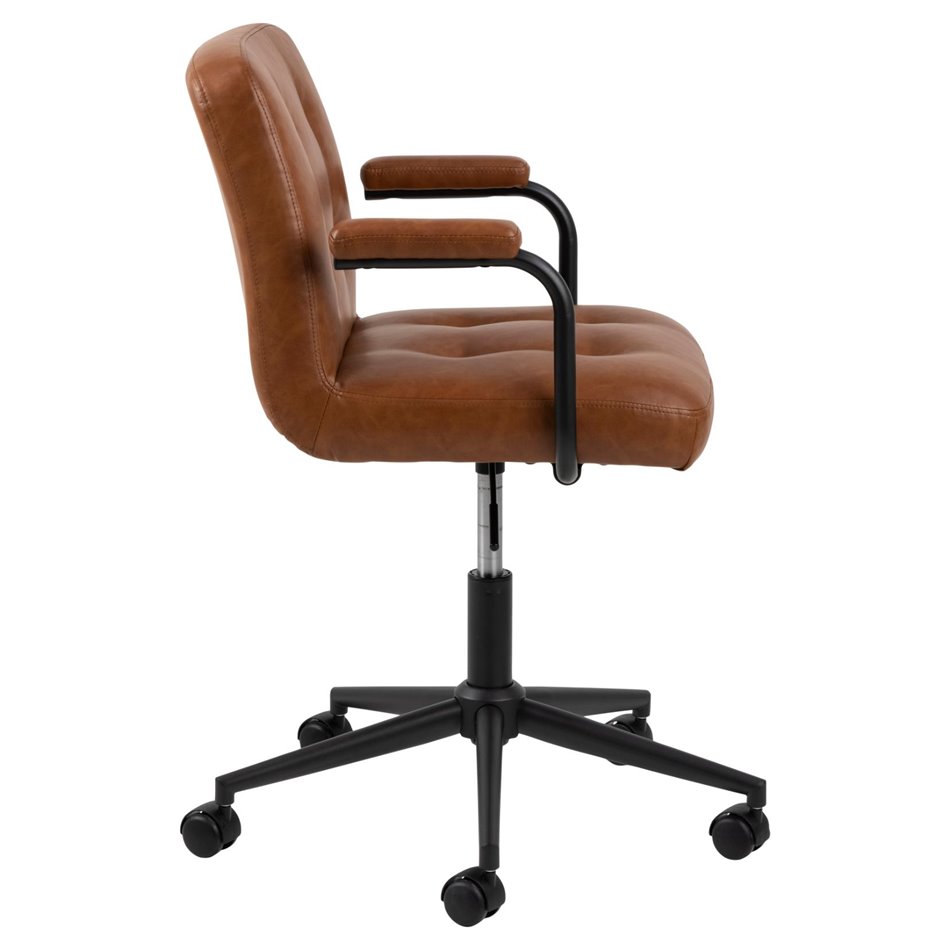 Office chair Acos, brown, H80-90cm, D55cm