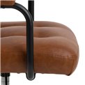 Office chair Acos, brown, H80-90cm, D55cm