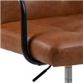 Офисное кресло Acos, коричневое, H80-90см, D55см, высота сиденья 48-58см