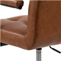 Office chair Acos, brown, H80-90cm, D55cm