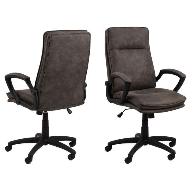 Office chair Acbraid, anthracite, H115x67x69.5cm, seat height 48-57cm