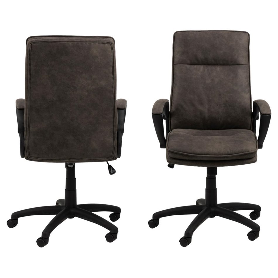 Офисное кресло Acbraid, антрацитовый цвет, H115x67x69.5см, высота сиденья 48-57см
