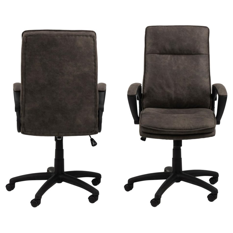 Office chair Acbraid, anthracite, H115x67x69.5cm, seat height 48-57cm