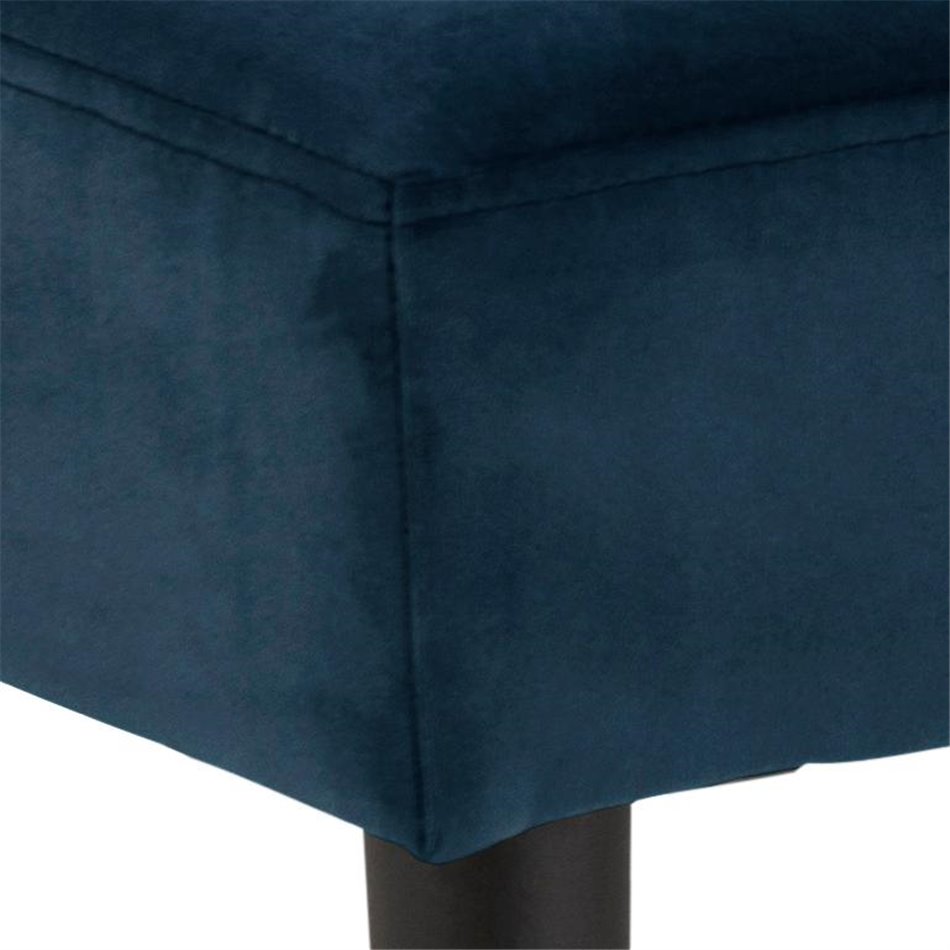 Bench Aglory, blue, H45x95x38cm, seat height 45cm