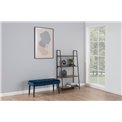 Bench Aglory, blue, H45x95x38cm, seat height 45cm