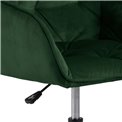 Office chair Arook, green, H88.5x59x58.5cm, seat height 46-55cm